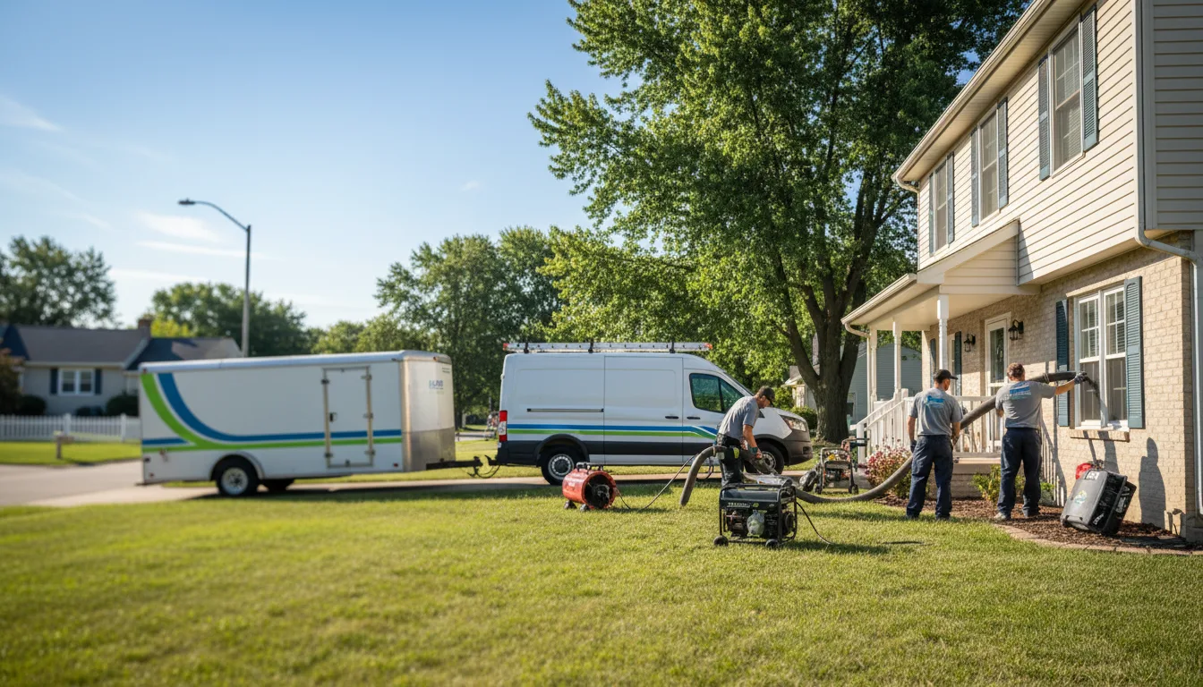 Flooded Basement Restoration And Cleanup With Repair in Clive, IA near me